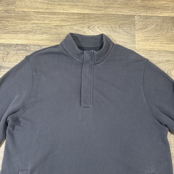 Vuori Shirt Mens 2XL Gray Cypress 1/4 Zip Pullover Athleisure Performance - Picture 2 of 13